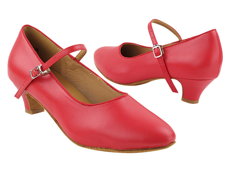 SERA5522 Red Leather with 1.2&quot; Cuban Heel (CI) in the photo