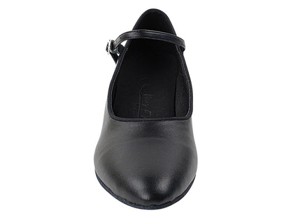 SERA5522 Black Leather with (5028) 1.2&quot; Cuban Heel in the photo