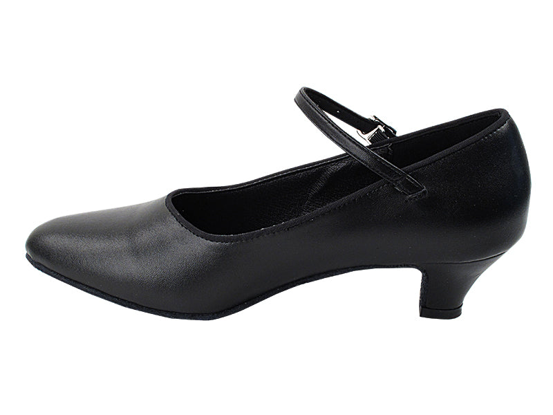 SERA5522 Black Leather with (5028) 1.2&quot; Cuban Heel in the photo