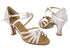 SERA6005X White Satin with 2.5" Spool Heel (PG) in the photo