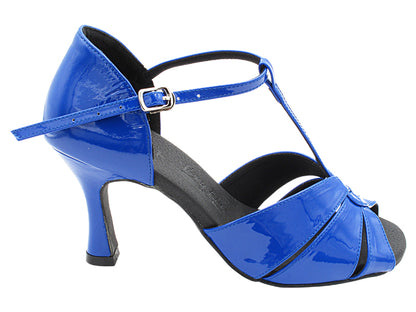 SERA6006 HSX31 Dark Blue Patent with 3&quot; Flare Heel (5059) in the photo