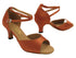 SERA6012 Dark Tan Satin with 2.5" heel in the photo