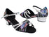 SERA6030 197 Flower Glitter Satin_T_B_87 Snake Silver_S_H with 1.5" Heel (NTD) in the photo