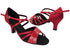 SERA6030X 264 Red Patent_139 Dark Red Satin_H with 2.5 inch Heel (Heel Code 2040) in the photo