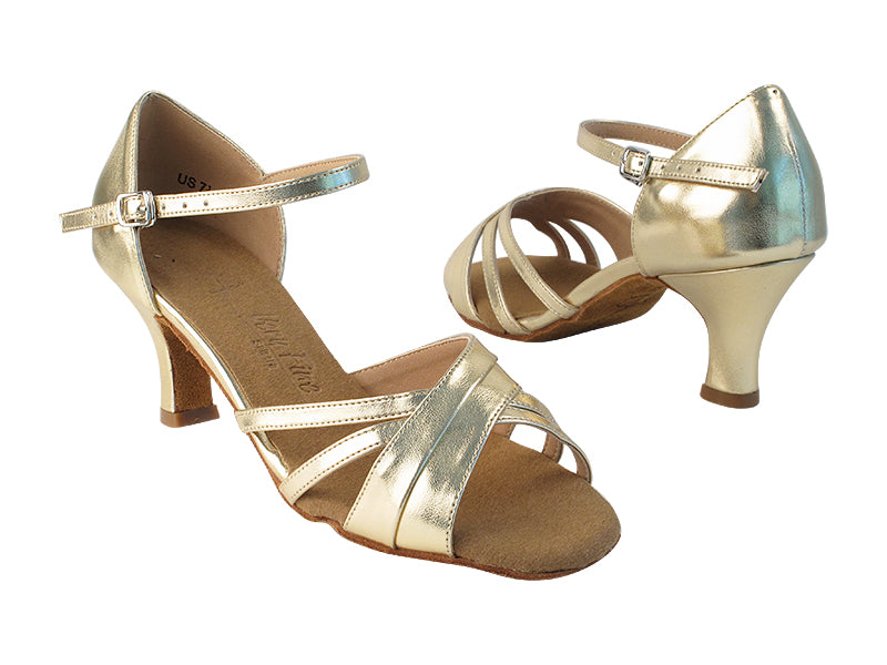 SERA6030 191 Light Gold PU with 2.5&quot; low heel in the photo