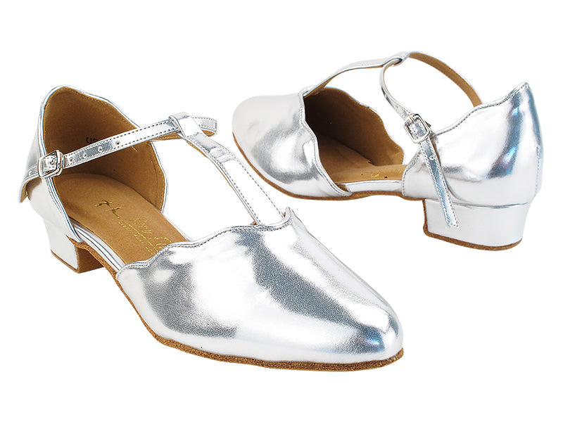 SERA6819FT 061 Silver PU with 1&quot; Heel (8881) in the photo