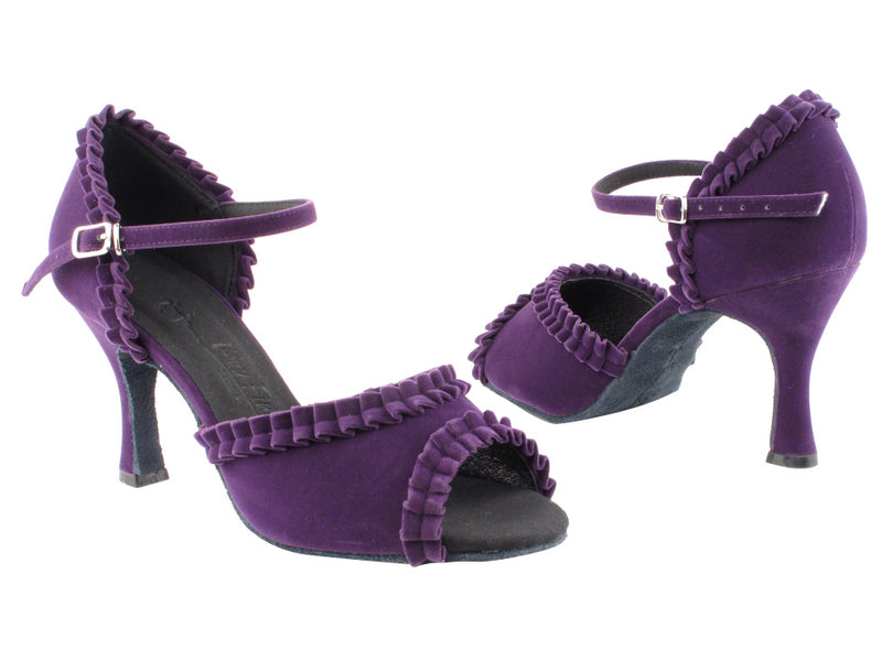 SERA7001 Purple Velvet with 3&quot; heel in the photo