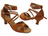 SERA7002 Dark Tan Satin with 2" Slim Heel (MTXZ) in the photo