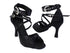 SERA7002 83 Black Satin_Black Mesh