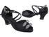 SERA7007DB Black Satin_X-Strap Arch with 2" Medium Heel (3G09) in the photo