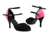 SERA7008 Black Nubuck_Pink with 3" Slim Heel (6646) in the photo