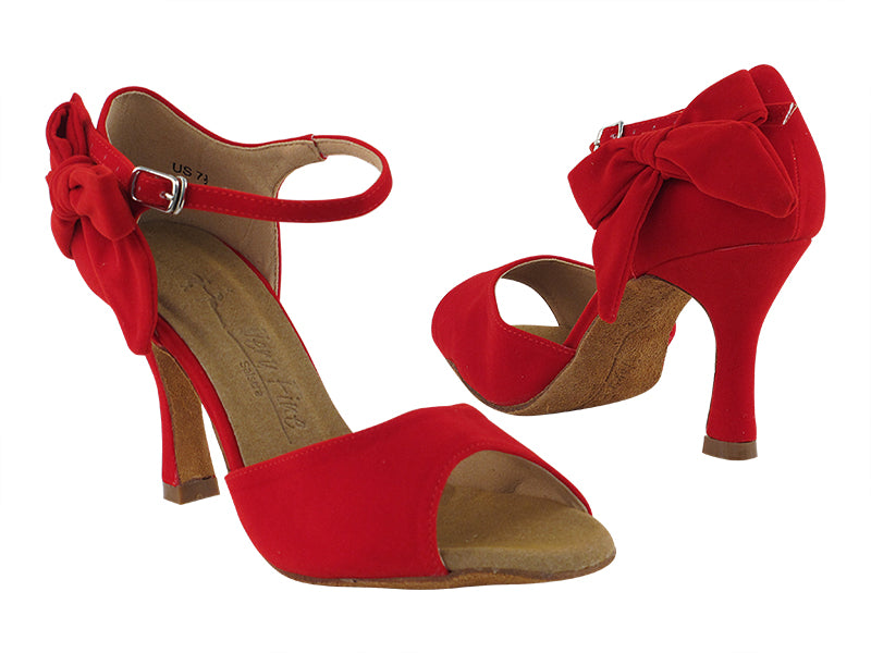 SERA7010 251 Red Velvet with 3&quot; Heel in the photo