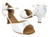 SERA7010 85 White Satin with 2040_2.5 inch Heel in the photo