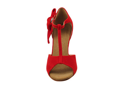 SERA7010T Red Velvet with 3&quot; Flare Heel (5059) in the photo