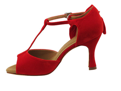 SERA7010T Red Velvet with 3&quot; Flare Heel (5059) in the photo