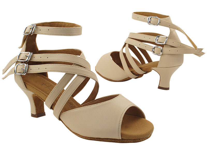 SERA7011 302 Light Beige Leather with 2&quot; Slim Heel (MTXZ) in the photo