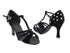 SERA7012 Black Nubuck_Studs_On_Black with  3" Heel (5059) in the photo