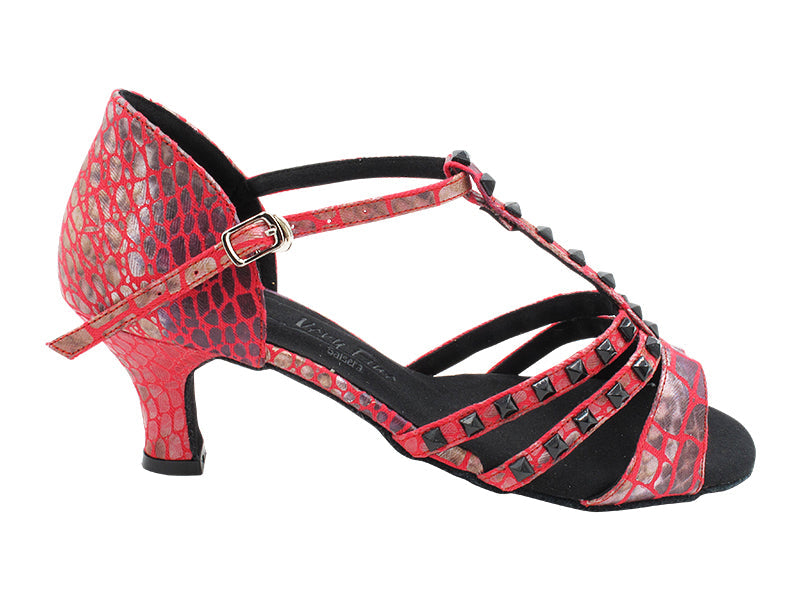 SERA7012 238 Red Print with 2.5&quot; Heel (2040) in the photo