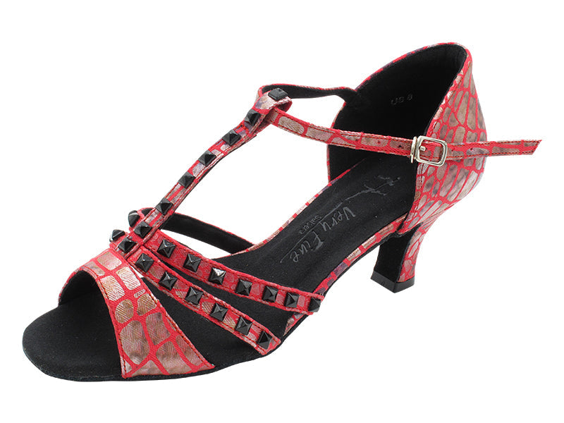 SERA7012 238 Red Print with 2.5&quot; Heel (2040) in the photo