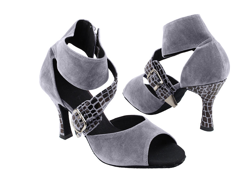 SERA7015 Lavender Gray with 3&quot; heel in the photo