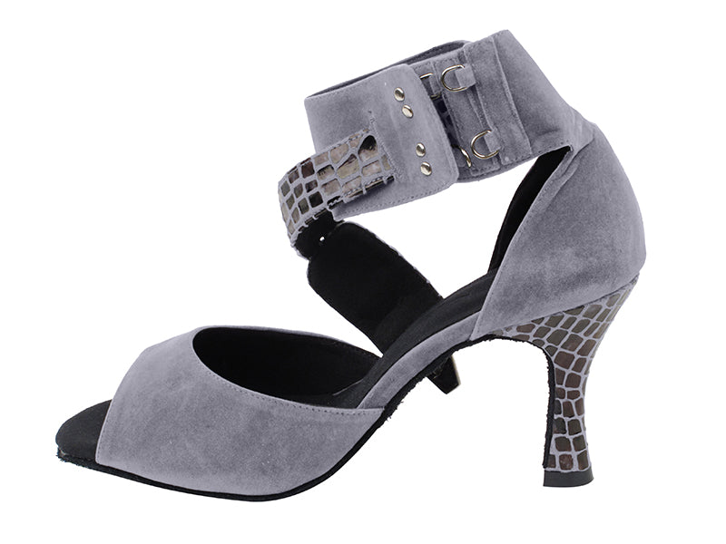 SERA7015 Lavender Gray with 3&quot; heel in the photo