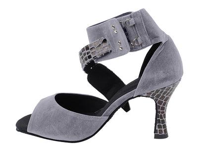 SERA7015 Lavender Gray with 3&quot; heel in the photo