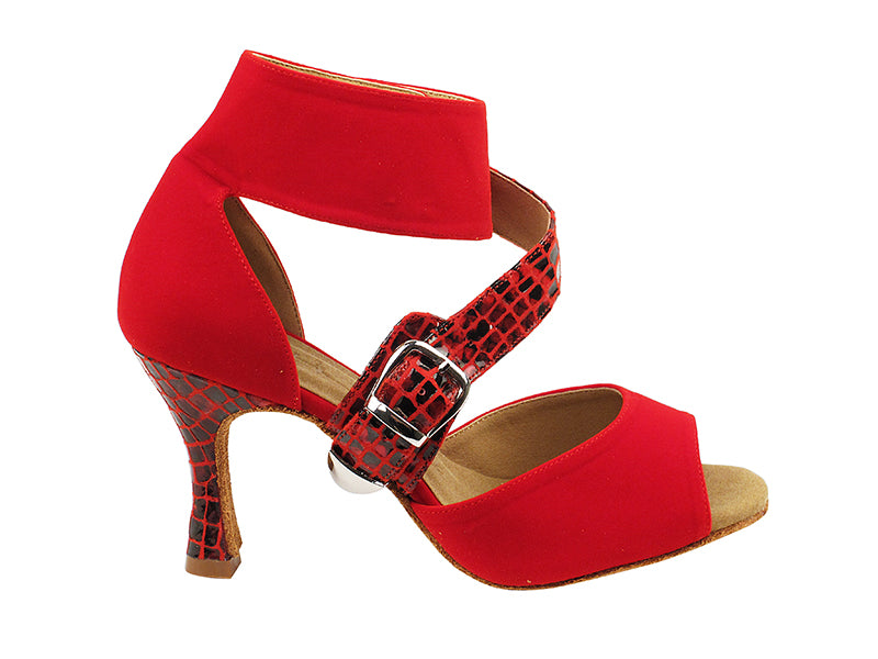 SERA7015 Red Velvet with 3&quot; heel in the photo