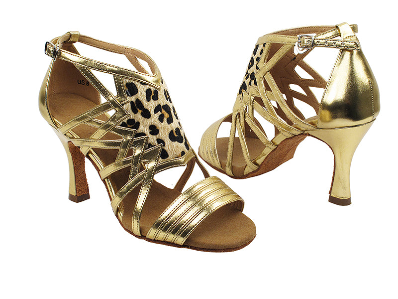 SERA7016 Gold with 3&quot; heel in the photo