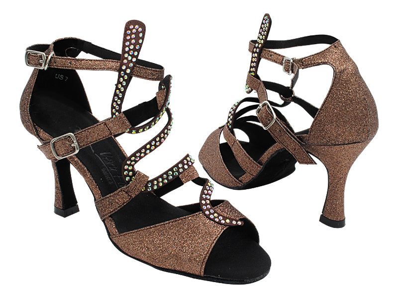 SERA7017 163 Copper Stardust with 3" Flare Heel (5059) in the photo