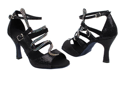 SERA7017 Black Scale with 3&quot; heel in the photo