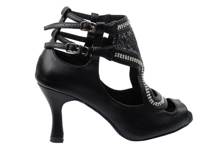 SERA7018 Black with 3&quot; heel in the photo