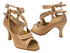 SERA7018 77 Beige Satin without Hair with 3" heel in the photo