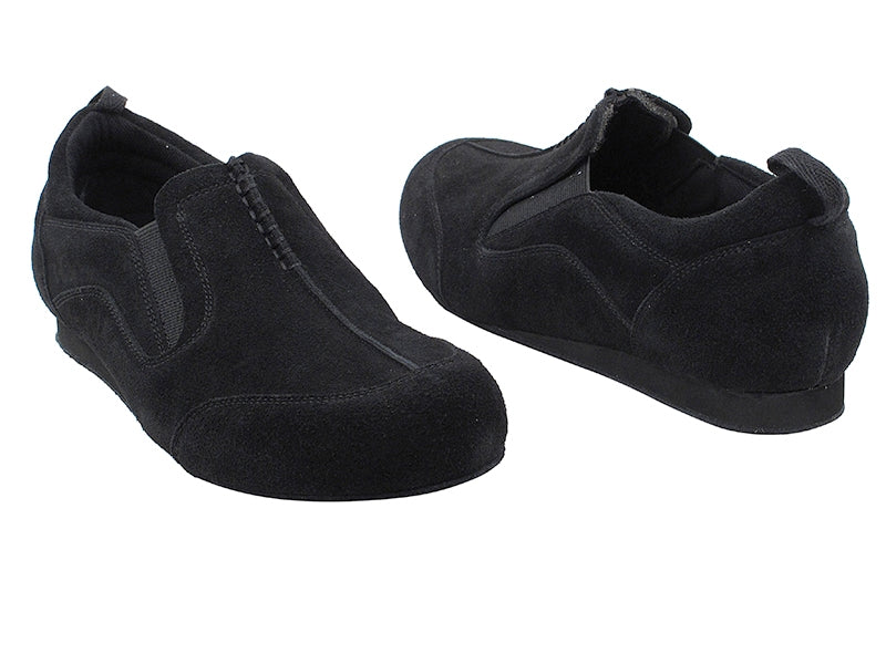 SERA701BBX Black Suede with flat heel in the photo