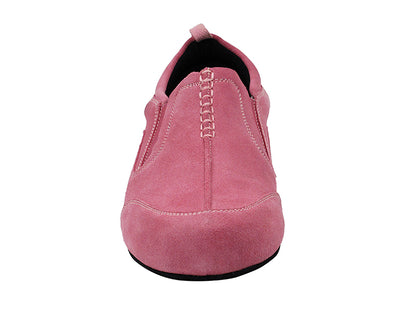 SERA701BBX Pink Suede with flat heel in the photo