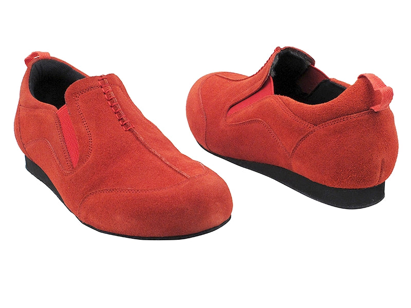 SERA701BBX Red Suede with flat heel in the photo