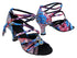 SERA7020CC 198 Blue Purple Flower Satin with 2.5 inch Heel (PG) in the photo