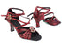 SERA7020CC 241 Red Snake PU_Bottom Rhinestone Only with 2.5" Heel (PG) in the photo