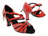 SERA7020XCC Red Satin with 2.5" Spool Heel (PG) in the photo