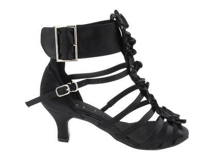 SERA7026 Black Satin with 2.5&quot; Heel (2040) in the photo