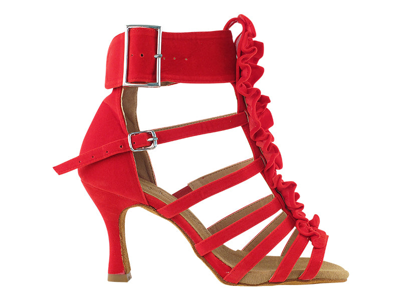 SERA7026 Red Velvet with 3" Heel in the photo