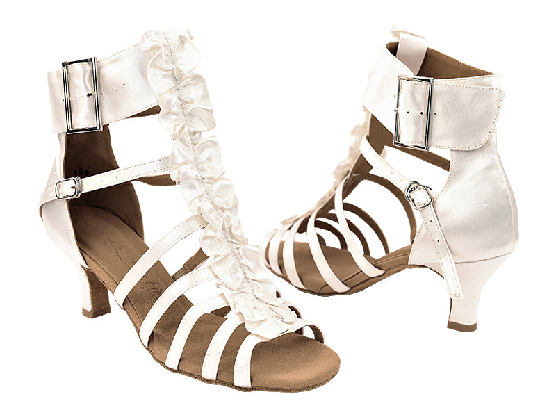 SERA7026 White Satin with 2.5&quot; Heel (2040) in the photo