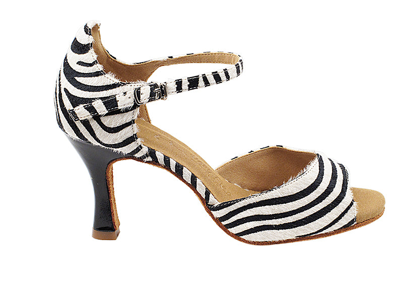 SERA7028 Zebra with 3" Flare Heel (5059) in the pho