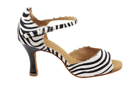 SERA7028 Zebra with 3&quot; Flare Heel (5059) in the pho