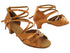 SERA7030 153 Tan Satin with 1.2" Cuban Heel (CI) in the photo