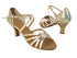 SERA7032 191 Light Gold PU_8 Gold Stardust_H_X-Strap Arch with 2040_2.5 inch Heel in the photo