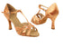 SERA7033 Tan Satin with 3" Flare Heel (5059) in the photo