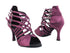 SERA7036 112 Purple Satin with 3" Heel in the photo