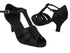 SERA7037 Black Satin with (2040) 2.5 inch Heel in the photo