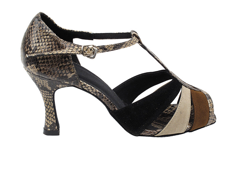 SERA7037 Brown Snake with 3&quot; heel in the photo.