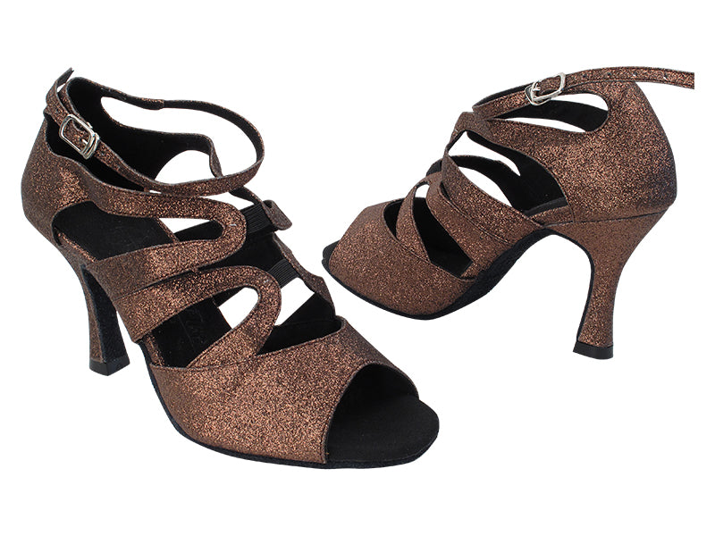 SERA7039 163 Copper Stardust with 3 inch Flare Heel (Heel Code 5059) in the photo